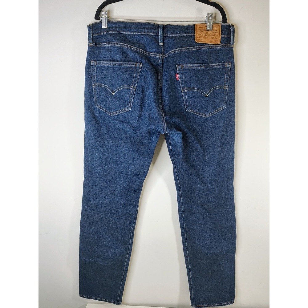 LEVI'S 502 Taper Premium Big E Jeans Blue Denim Men's 34X32 - Picture 2 of 11